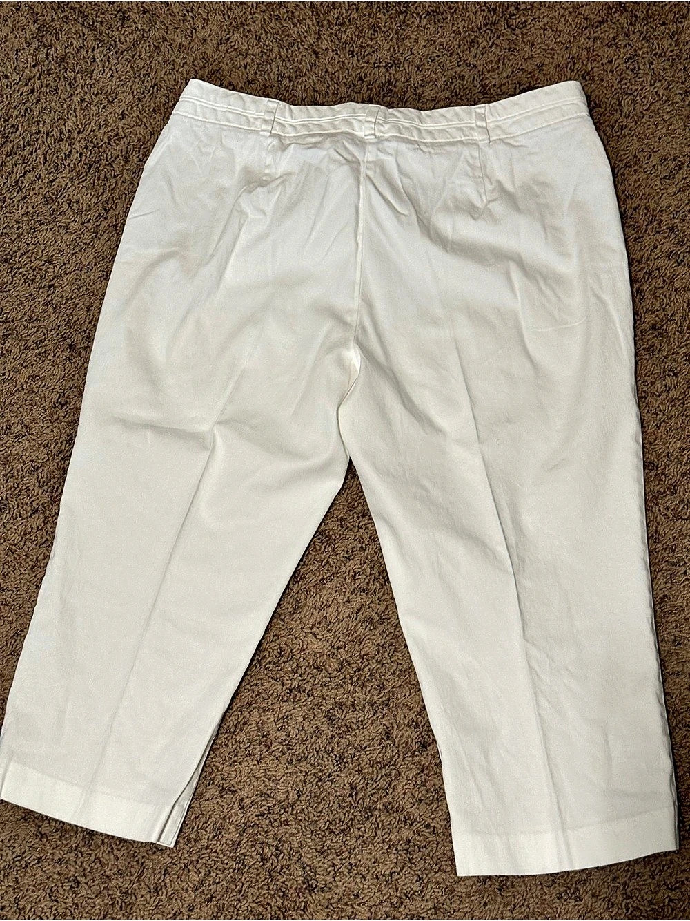 Réalité Women's White Capris Size 12 Like New